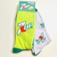 Novelty Socks 2 Pairs 7UP