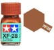 Tamiya 10ml jar Flat enamel paint XF-28 Dark Copper