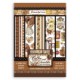 Stamperia Washi Pad A5 Coffee & Chocolate