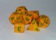 polyhedral dice set 7 pc lotus