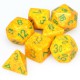 Polyhedral Dice set of 7 Elemental Lotus