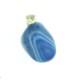 Tumbled Gemstone Pendant Blue Agate