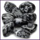 Tumbled Stone Obsidian Snowflake