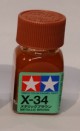 Tamiya 10ml jar enamel paint X-34 Metallic Brown