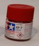 Tamiya 10ml jar acrylic paint XF-7 flat red