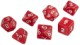 7 Piece Dice Set Pearlized Red