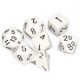 Polyhedral Dice 7 Piece Set Opaque White