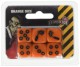 Set of 6 D6 Zombie Dice Orange